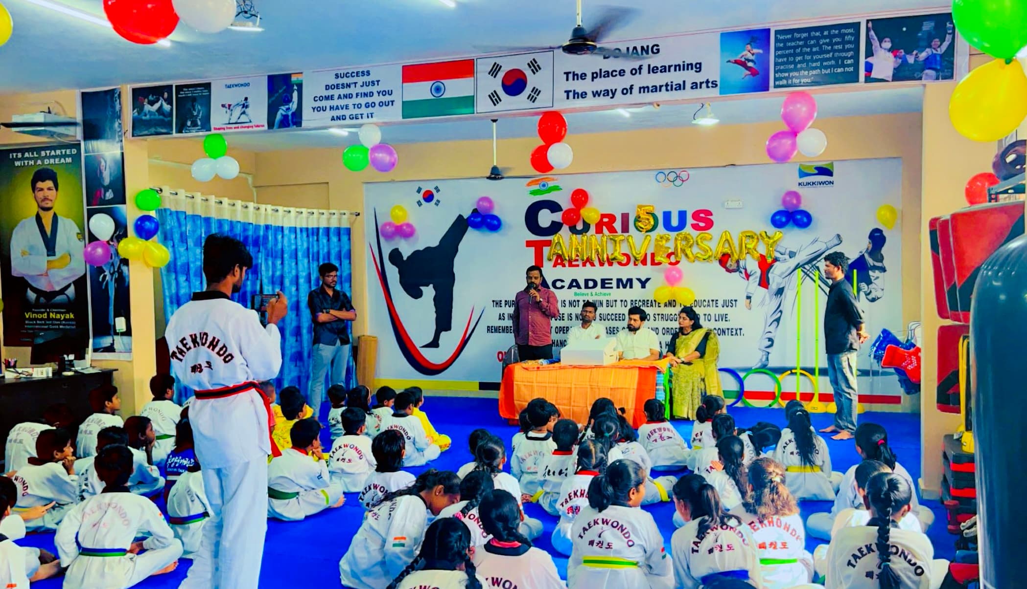 5th anniversary celebration at Curious Taekwondo Academy